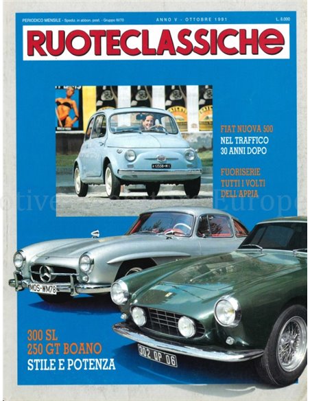 1991 RUOTECLASSICHE ZEITSCHRIFT 44 ITALIENISCH