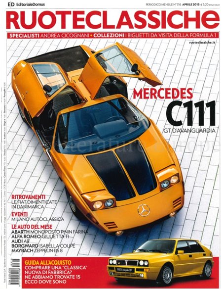 2015 RUOTECLASSICHE ZEITSCHRIFT 316 ITALIENISCH