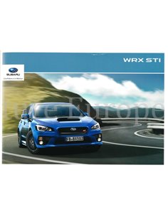 2015 SUBARU WRX STI BROCHURE GERMAN