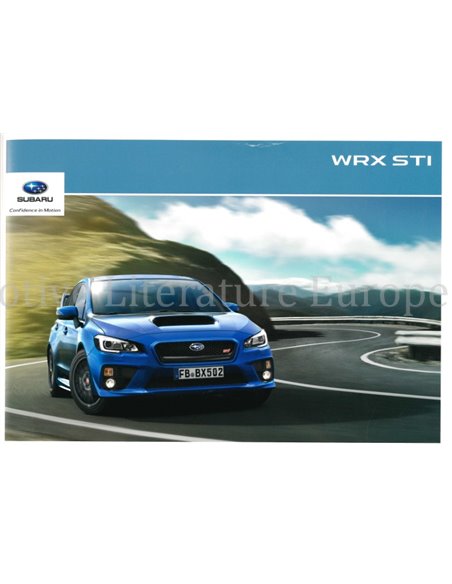 2015 SUBARU WRX STI BROCHURE GERMAN