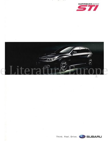 2008 SUBARU IMPREZA WRX STI BROCHURE JAPANS