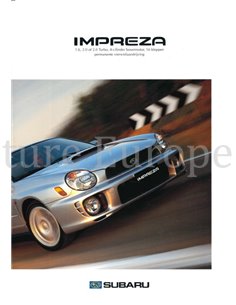 2001 SUBARU IMPREZA PROSPEKT NIEDERLÄNDISCH