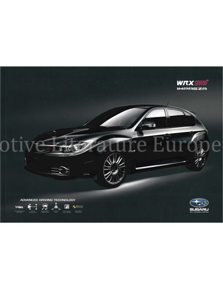 2008 SUBARU IMPREZA WRX STI BROCHURE ENGLISH