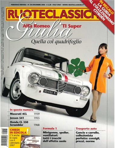 2006 RUOTECLASSICHE ZEITSCHRIFT 216 ITALIENISCH