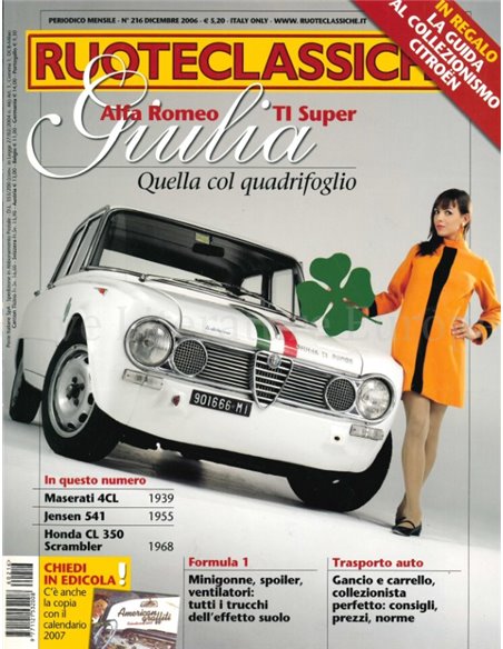 2006 RUOTECLASSICHE ZEITSCHRIFT 216 ITALIENISCH