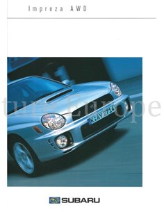 2001 SUBARU IMPREZA (SPORTKOMBI) BROCHURE GERMAN