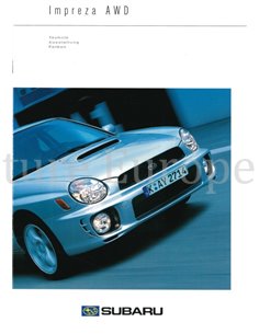 2001 SUBARU IMPREZA (SPORTKOMBI) BROCHURE DUITS 2