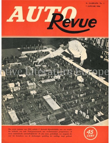 1954 AUTO REVUE MAGAZINE 1 NEDERLANDS