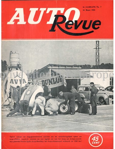 1955 AUTO REVUE MAGAZINE 3 NEDERLANDS