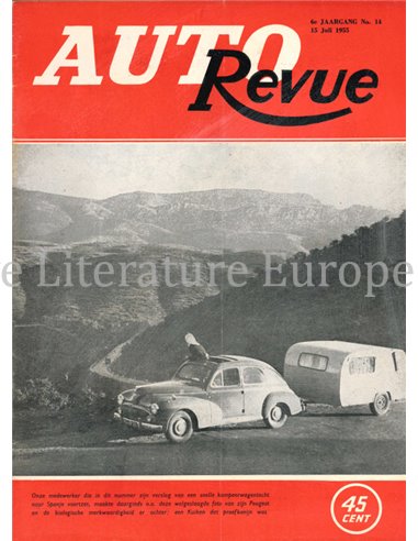 1955 AUTO REVUE MAGAZINE 3 NEDERLANDS