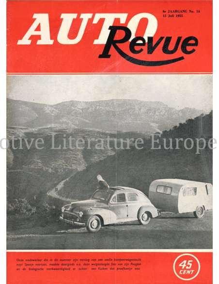 1955 AUTO REVUE MAGAZINE 4 DUTCH