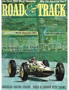 1964 ROAD AND TRACK MAGAZINE JANUARI ENGELS