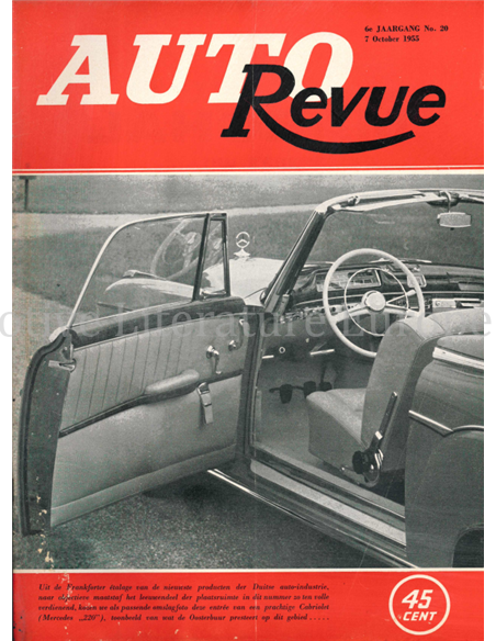 1955 AUTO REVUE MAGAZIN 3 NIEDERLÄNDISCH