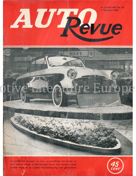 1955 AUTO REVUE MAGAZINE 3 NEDERLANDS