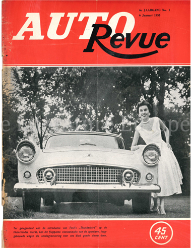 1955 AUTO REVUE MAGAZIN 1 NIEDERLÄNDISCH