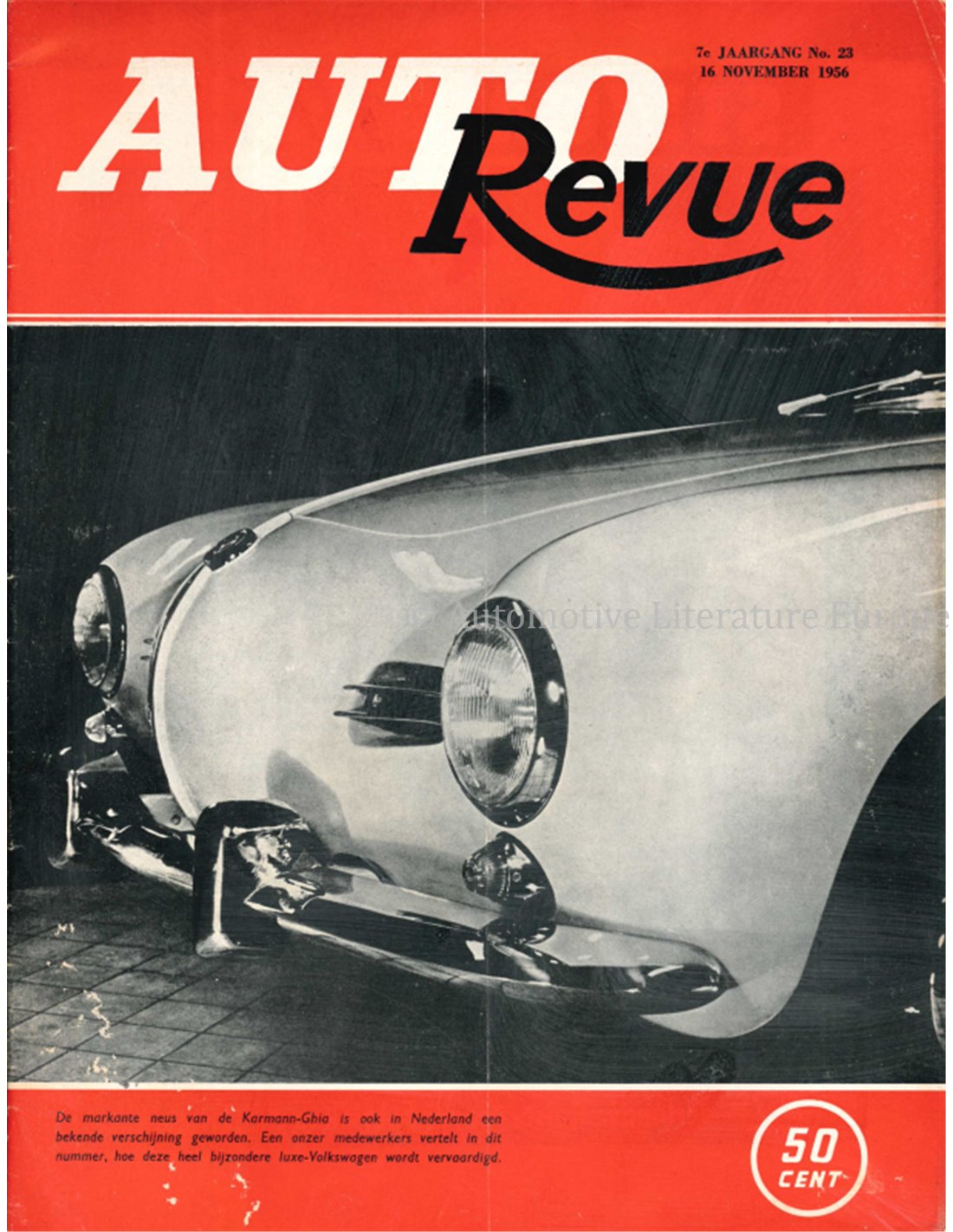1956 AUTO REVUE MAGAZIN 23 NIEDERLÄNDISCH