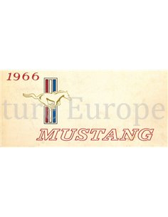 1966 FORD MUSTANG INSTRUCTIEBOEKJE ENGELS (USA)