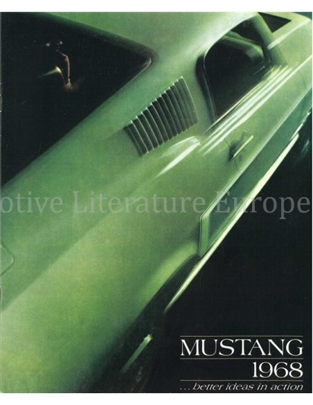 1968 FORD MUSTANG BROCHURE ENGELS (USA)