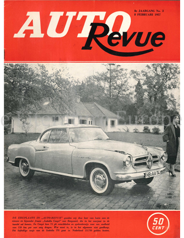 1957 AUTO REVUE MAGAZIN 1 NIEDERLÄNDISCH