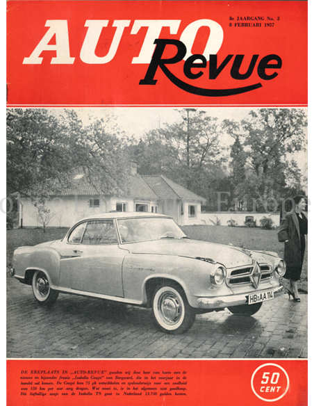1957 AUTO REVUE MAGAZINE 1 NEDERLANDS