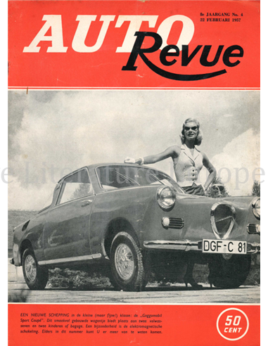 1957 AUTO REVUE MAGAZINE 4 NEDERLANDS