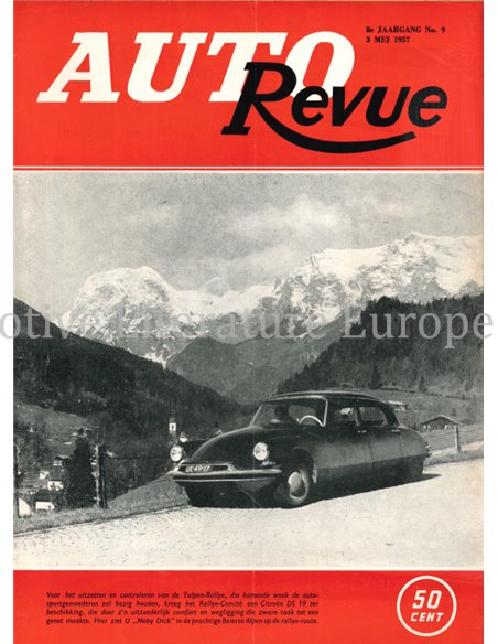 1957 AUTO REVUE MAGAZINE 9 NEDERLANDS