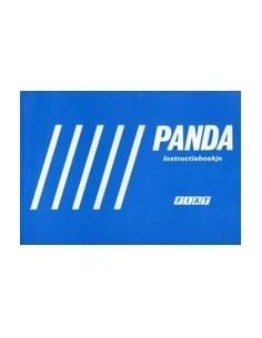 1986 FIAT PANDA INSTRUCTIEBOEKJE NEDERLANDS
