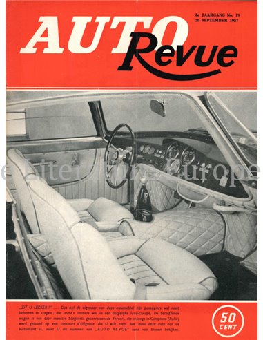 1957 AUTO REVUE MAGAZIN 19 NIEDERLÄNDISCH