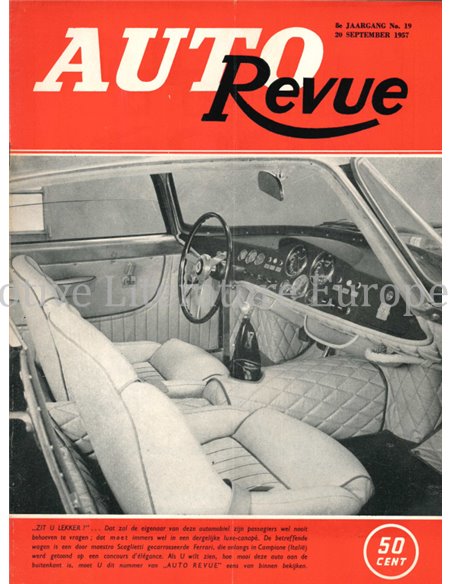 1957 AUTO REVUE MAGAZIN 19 NIEDERLÄNDISCH