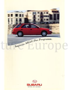 1993 SUBARU IMPREZA BROCHURE DUITS
