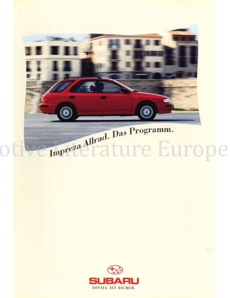1992 SUBARU IMPREZA PROSPEKT DEUTSCH