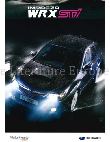 2008 SUBARU IMPREZA WRX STI LEAFLET THAI