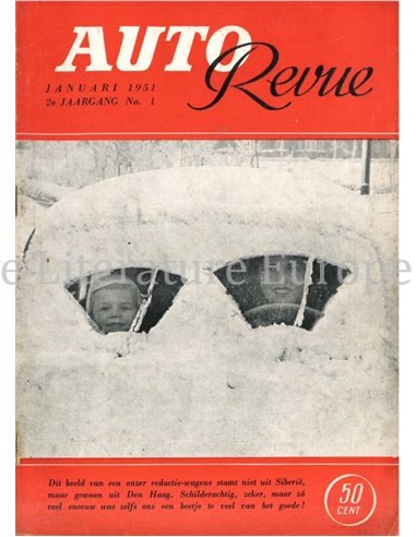 1951 AUTO REVUE MAGAZINE 1 NEDERLANDS