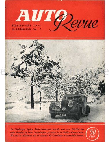 1951 AUTO REVUE MAGAZINE 2 NEDERLANDS