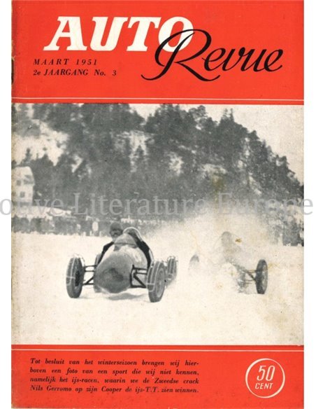 1951 AUTO REVUE MAGAZINE 3 NEDERLANDS