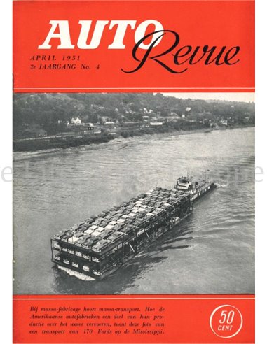 1951 AUTO REVUE MAGAZIN 4 NIEDERLÄNDISCH