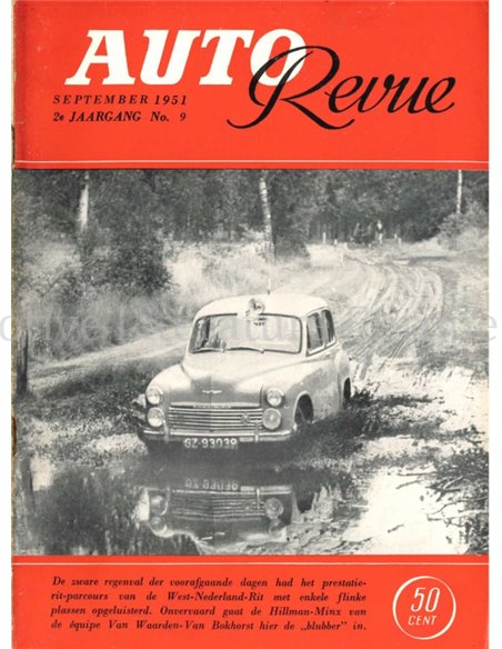 1951 AUTO REVUE MAGAZIN 9 NIEDERLÄNDISCH
