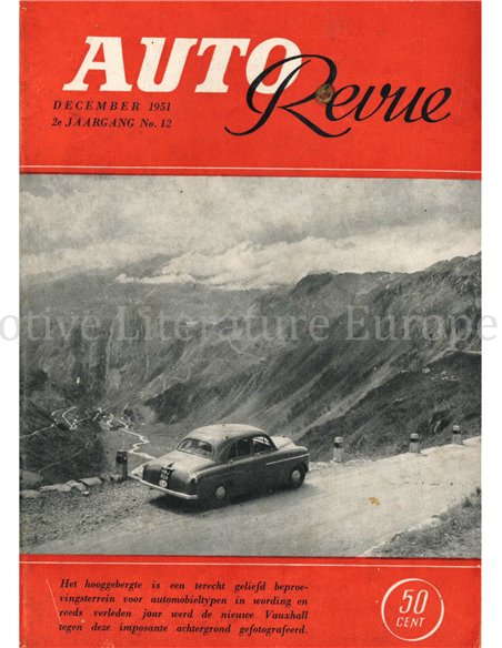 1951 AUTO REVUE MAGAZINE 12 NEDERLANDS