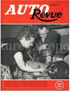 1958 AUTO REVUE MAGAZIN 1 NIEDERLÄNDISCH