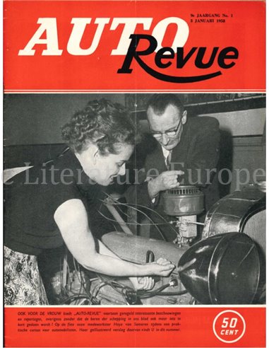 1958 AUTO REVUE MAGAZINE 1 DUTCH
