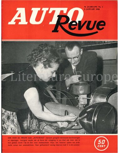 1958 AUTO REVUE MAGAZINE 1 NEDERLANDS