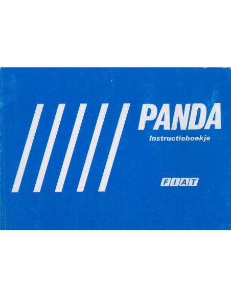 1990 FIAT PANDA BETRIEBSANLEITUNG NIEDERLÄNDISCH