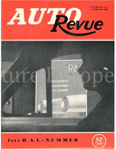 1958 AUTO REVUE MAGAZIN 5 NIEDERLÄNDISCH