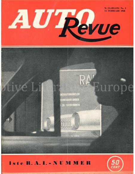 1958 AUTO REVUE MAGAZINE 5 DUTCH