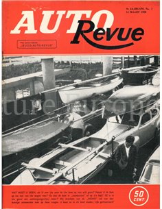 1958 AUTO REVUE MAGAZIN 7 NIEDERLÄNDISCH