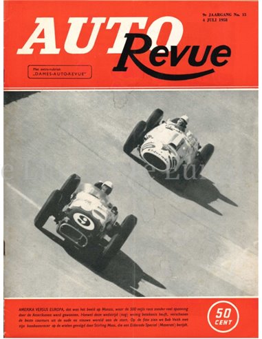 1958 AUTO REVUE MAGAZIN 15 NIEDERLÄNDISCH