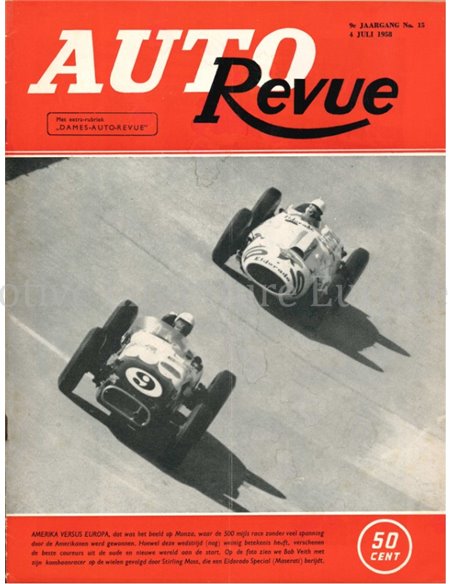 1958 AUTO REVUE MAGAZINE 15 NEDERLANDS