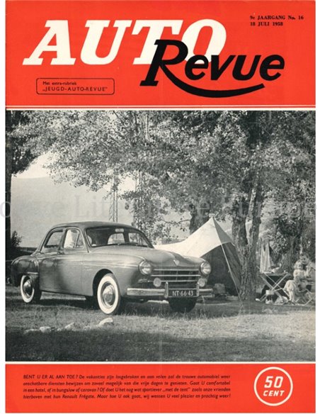 1958 AUTO REVUE MAGAZINE 16 NEDERLANDS