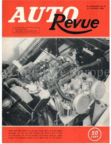 1958 AUTO REVUE MAGAZINE 18 NEDERLANDS