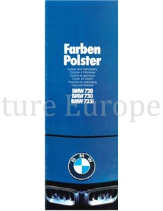 1977 BMW 7ER FARBEN UND POLSTER PROSPEKT